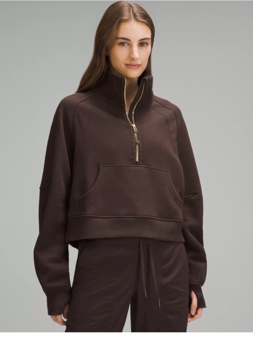 Scuba Oversized Funnel-Neck Half Zip